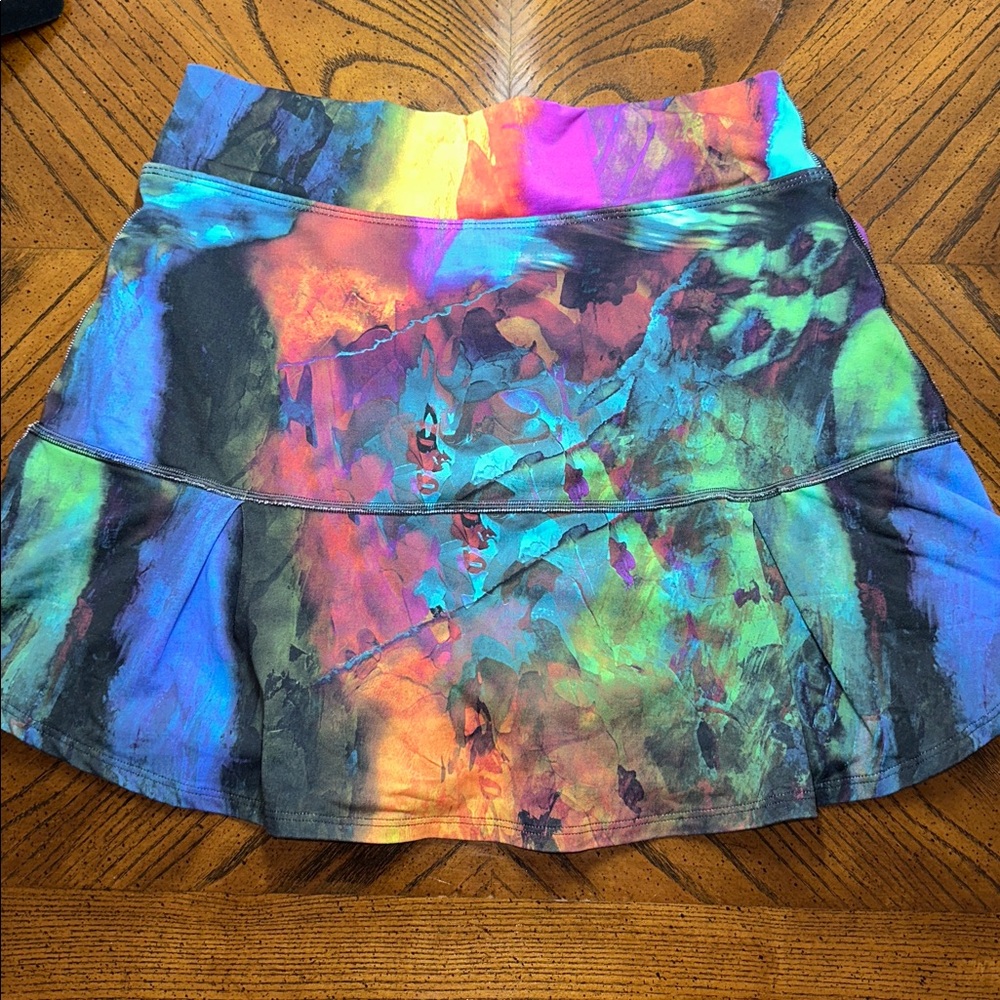 Dona Jo Multicolor Women's Tennis Skirt Skort - Picture 2 of 5